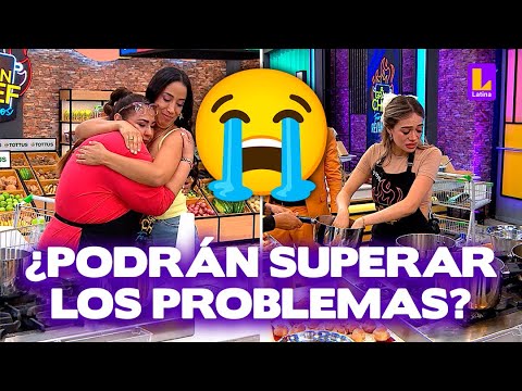 Mónica Torres y Mayra Goñi lloran de frustración por el caramelo de sus profiteroles | El Gran Chef