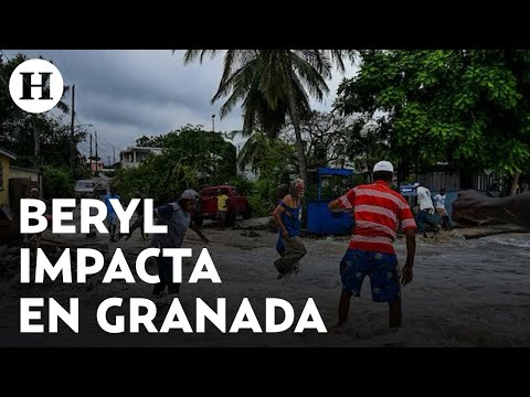¡Así impactó Beryl en Granada! El huracán categoría 4 tocó tierra en la isla Carriacou en el Caribe