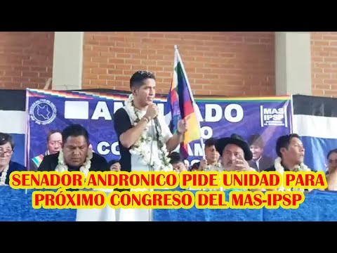SENADOR ANDRONICO INAUGURA EL PRIMER AMPLIADO  DEL MAS-IPSP. CERCADO ZONA SUD-COCHABAMBA..
