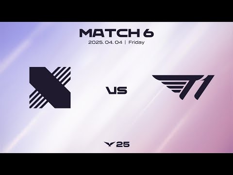 DRX vs T1 | 매치 6 하이라이트 | 04.04 | 2025 LCK
