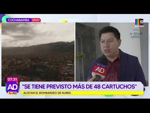 Cochabamba: Alistan pruebas de 'bombardeo de nubes'