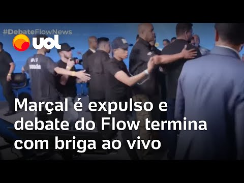 Debate Flow: Pablo Marçal discute com Carlos Tramontina, é expulso e briga começa em estúdio; vídeo