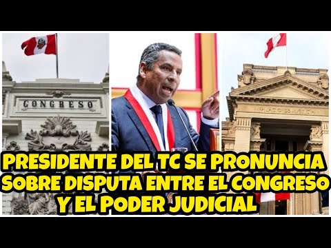 PRESIDENTE DEL TRlBUNAL CONSTITUCI0NAL SE PRONUNCIA SOBRE DlSPUTA ENTRE EL CONGRESO Y EL PJ