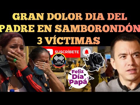 TR1ST3 DÍA DEL PADRE EN SAMBORONDÓN INCIDENTE DEJA UNA FAMILIA PARTIDA Y 3 VI.CTIM4S NOTICIAS RFE TV