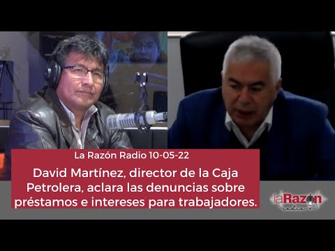 David Martínez, director de la Caja Petrolera, aclara denuncias sobre préstamos para trabajadores.