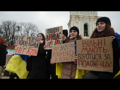 Relatives of Azov Brigade fighters being held by Russia call for their release
