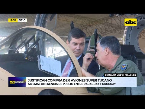Ministro de Defensa justifica compra de seis aviones Super Tucano