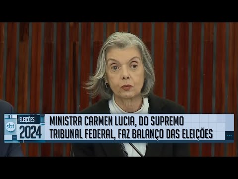 Eleições 2024: Ministra Carmen Lucia, do Supremo Tribunal Federal, faz balanço das eleições