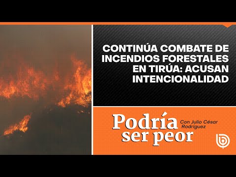 Continúa combate de incendios forestales en Tirúa: acusan intencionalidad
