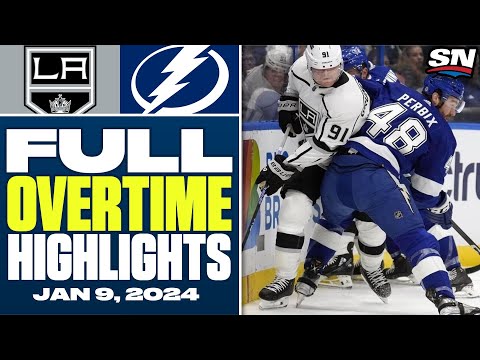 Los Angeles Kings at Tampa Bay Lightning | FULL Overtime Highlights - January 9, 2024