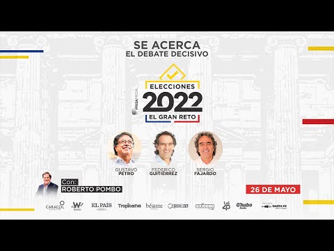 En Vivo:el 'Debate Definitivo' con Gustavo Petro,Sergio Fajardo,'Fico' Gutiérrez y Rodolfo Hernández