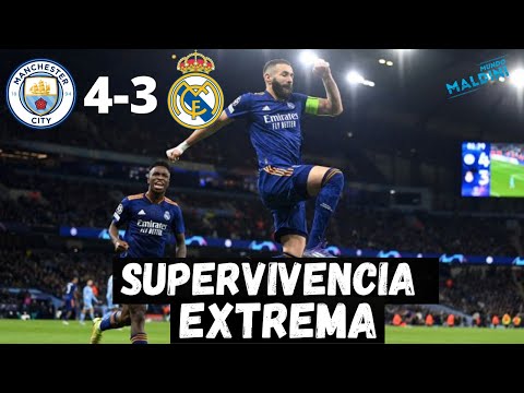 EL REAL MADRID VUELVE A SOBREVIVIR. DERROTA MÍNIMA ANTE EL MANCHESTER CITY EN UN PARTIDO ÉPICO