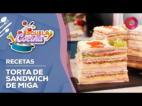 RECETA de TORTA DE SANDWICH DE MIGA | #EscuelaDeCocina
