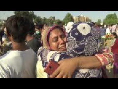 Funeral of victim of Karachi's plane crash