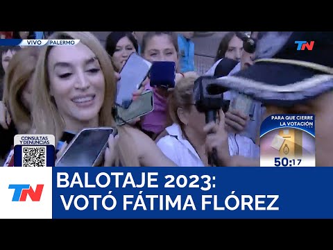 Balotaje 2023 I Votó Fátima Flórez: Voté con el corazón