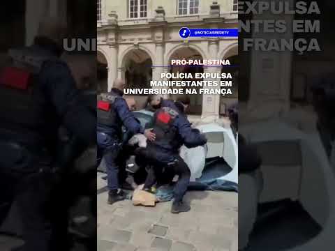 Polícia francesa acaba com acampamento de manifestantes pró-Palestina em universidade