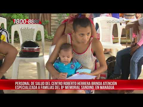 Médicos atienden a familias del Memorial Sandino en clínica móvil - Nicaragua