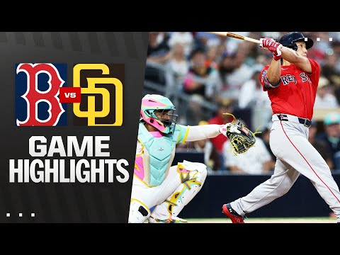 Red Sox vs. Padres Game Highlights (8/8/25) | MLB Highlights