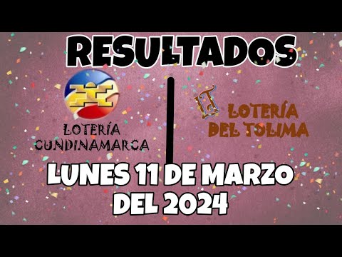 RESULTADO LOTERÍA CUNDINAMARCA, LOTERÍA DEL LUNES 11 DE MARZO DEL 2024