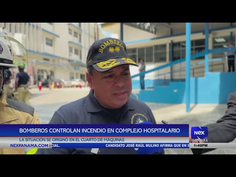 Bomberos controlan incendio en el Complejo Hospitalario Dr. Arnulfo Arias Madrid