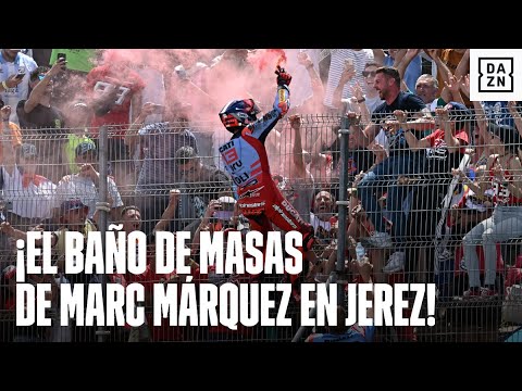 Marc Márquez y su baño de masas en el GP de España en Jerez, allí donde comenzó su calvario #MotoGP