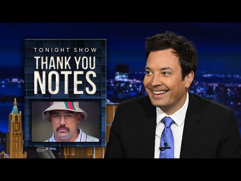 Thank You Notes: Travis Kelce at the US Open, Cider Donuts | The Tonight Show Starring Jimmy Fallon