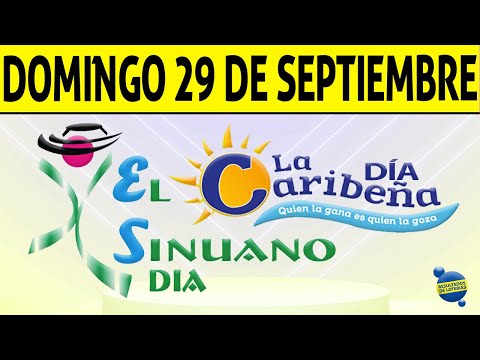 Resultados CARIBEÑA y SINUANO DIA del Domingo 29 de Septiembre de 2024  CHANCE