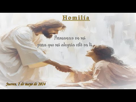 Homilía 2024-05-02 Permanece en mí para que mi alegría esté en ti  ~  Padre Eduardo Toraño