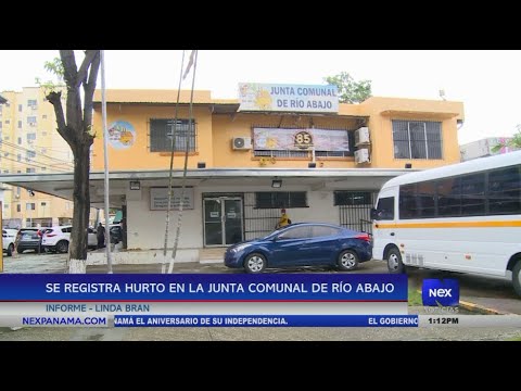 Se registra hurto en la Junta Comunal de Río Abajo
