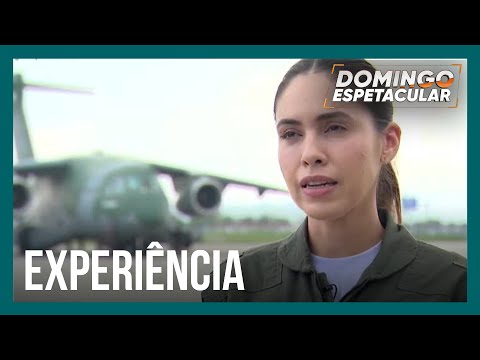 Militar de 32 anos é a primeira mulher a pilotar o maior avião cargueiro do Brasil