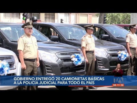 Gobierno Nacional entregó 20 camionetas básicas a la Policía Judicial