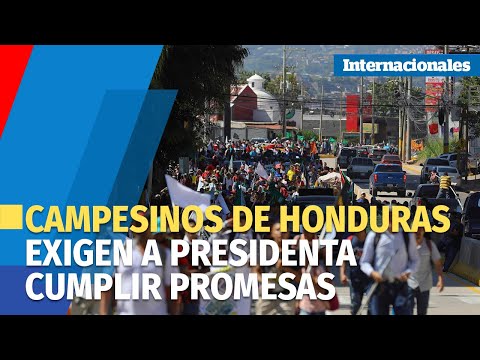 Campesinos le piden a Castro que empiece a cumplir las demandas del pueblo hondureño
