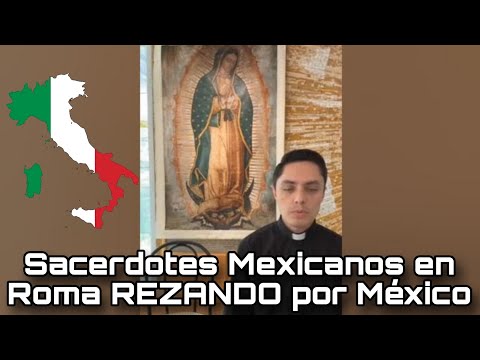 Sacerdote Mexicano del Pontificio Colegio Mexicano REZANDO en el Rincón Guadalupano  HUMILDAD