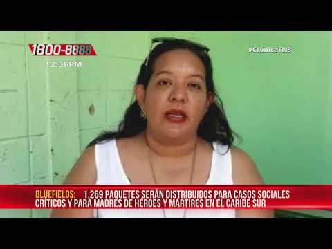 Nicaragua: Llegan a Bluefields más de mil paquetes alimenticios
