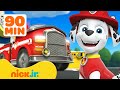 PAW Patrol Marshall's BEST Fire Truck Rescues! w Rubble & Chase  90 Minutes  Nick Jr.