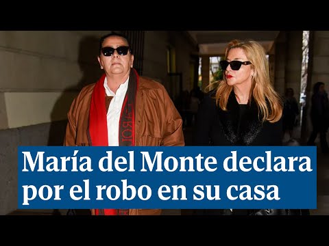 María del Monte declara por el robo en su casa y por el que ha sido detenido su sobrino