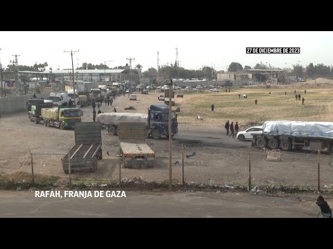 Llega ayuda a Gaza mientras Israel intensifica la ofensiva en Gaza
