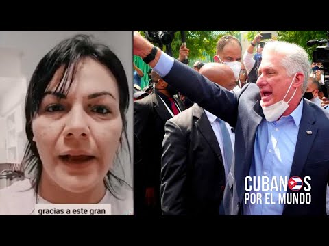 Madre soltera recién llegada de Cuba a EEUU le envía un mensaje al tirano Díaz-Canel