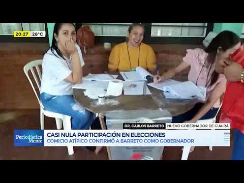 Casi nula concurrencia en atípicas elecciones en Guairá