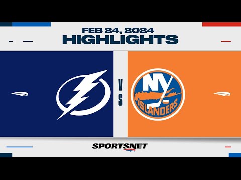 NHL Highlights | Lightning vs. Islanders - February 24, 2024