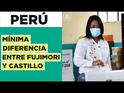 Resultados en Perú: Mínima diferencia entre Fujimori y Pedro Castillo