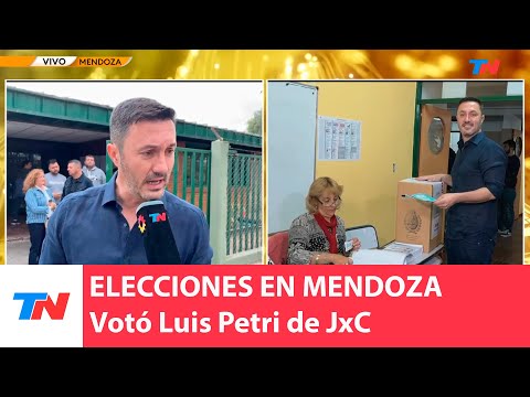 Elecciones en Mendoza: Votó el candidato a la vicepresidencia por JxC, Luis Petri