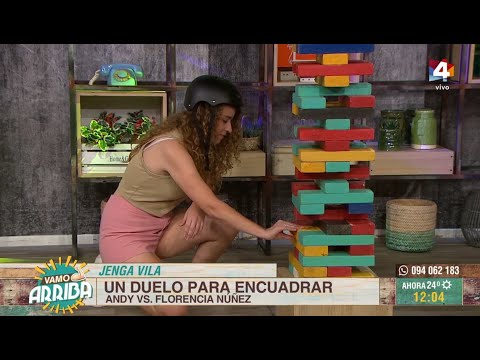 Vamo Arriba - Un duelo para encuadrar: Flor Núñez vs. Andy en el Jenga Vila