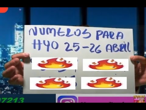 NUMEROS  PARA HIOY 25-26  ABRIL NUMEROS ILUMINADOS