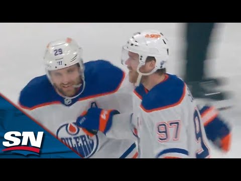 Oilers McDavid Fires Home The Shorthanded Goal To Open Scoring vs. Golden Knights