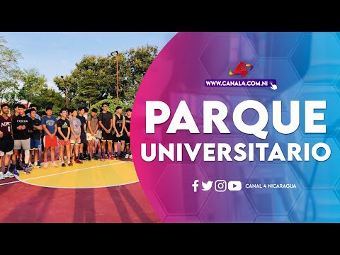 Inauguración del mejoramiento y rehabilitación del parque universitario en Jinotepe, Carazo