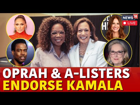 Kamala Vs Trump: Oprah Winfrey, JLo, Chris Rocks & other Hollywood A listers Support Harris | N18G