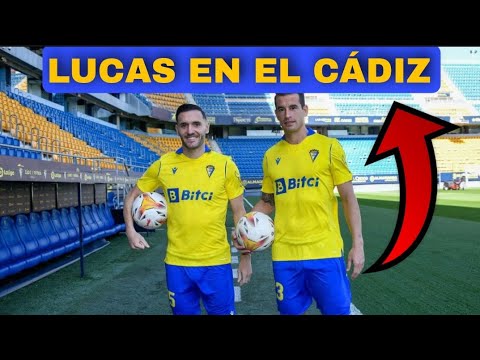 Lucas Pérez y Luis Hernández en el Cádiz