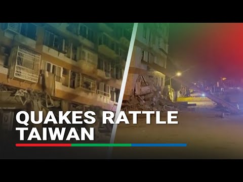 Series of quakes rattle Taiwan, tilting structures damaged on April 3 | ABS-CBN News