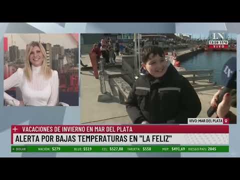 Alerta por las bajas temperaturas en Mar del Plata; vacaciones de invierno